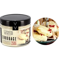 Cerf Dellier Enrobage croquant goût chocolat blanc - 250 g