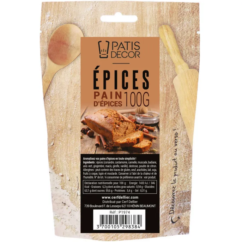 Cerf Dellier Epices pour pain d'épices 100 g