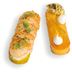 Cerf Dellier Exoglass 48 tartelettes oblong spécial fonceuse à pâte 13x4 cm