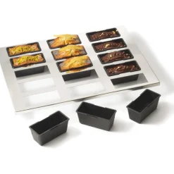 Cerf Dellier Exoglass plaque inox 400x300 de 15 cakes 9x4x4 cm