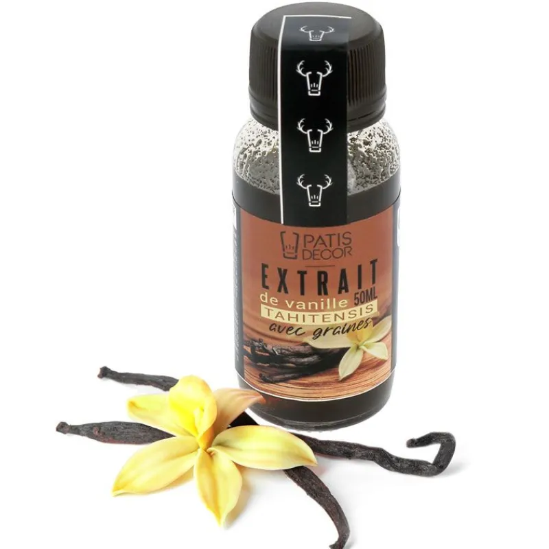 Cerf Dellier Extrait de vanille Tahitensis avec graines 50 ml