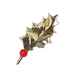 Cerf Dellier Feuilles de houx dorées (x144)