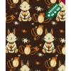 Cerf Dellier Feuilles transfert chocolat Lapin (x10)