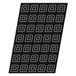 Cerf Dellier Flexipan GN 1/1 plaque de 45 mini-savarins 3,7x3,7x1,7 cm