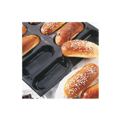 Cerf Dellier Flexipan 60x40 plaque de 24 brioches longues 13x4,8 cm