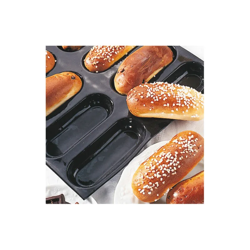 Cerf Dellier Flexipan 60x40 plaque de 24 brioches longues 13x4,8 cm