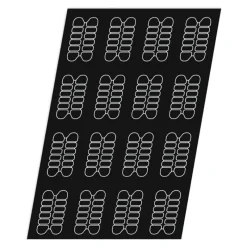 Cerf Dellier Flexipan 60x40 plaque de 16 cakes cannelés 11x6 cm