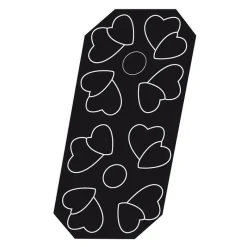 Cerf Dellier Flexipan 60x40 plaque de 8 coeurs entrelacés 12x11,3x3,5 cm