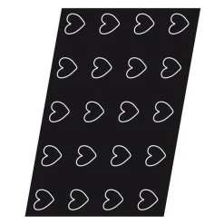 Cerf Dellier Flexipan 60x40 plaque de 20 coeurs 6,5x6x1,6 cm
