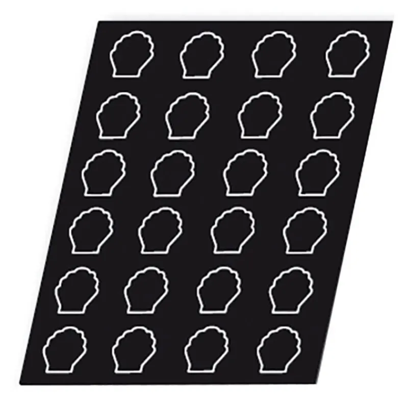 Cerf Dellier Flexipan 60x40 plaque de 24 coquilles saint jacques 8x7,5 cm