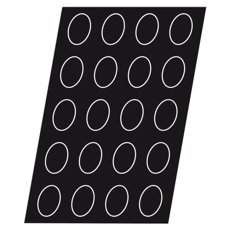 Cerf Dellier Flexipan 60x40 plaque de 56 demi oeuf 55x35 mm