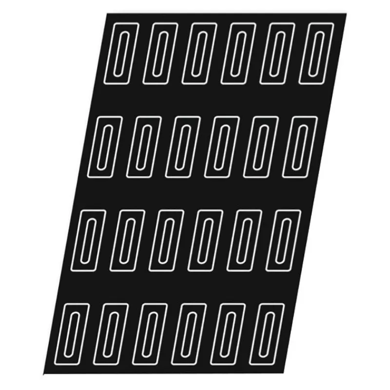 Cerf Dellier Flexipan 60x40 plaque de 24 lingots rainurés 10x4 cm