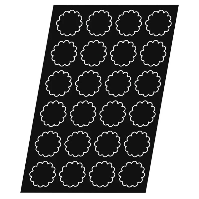 Cerf Dellier Flexipan 60x40 plaque de 24 mini-brioches cannelées 8,1 cm