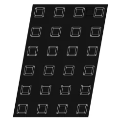 Cerf Dellier Flexipan 60x40 plaque de 24 mini-écrins 5x5x2,9 cm