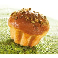 Cerf Dellier Flexipan 60x40 plaque de 24 mini-brioches cannelées 7,8 cm
