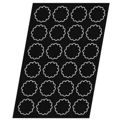 Cerf Dellier Flexipan 60x40 plaque de 24 mini-brioches cannelées 7,8 cm