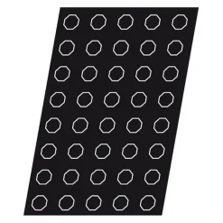 Cerf Dellier Flexipan 60x40 plaque de 40 octogones 4 cm