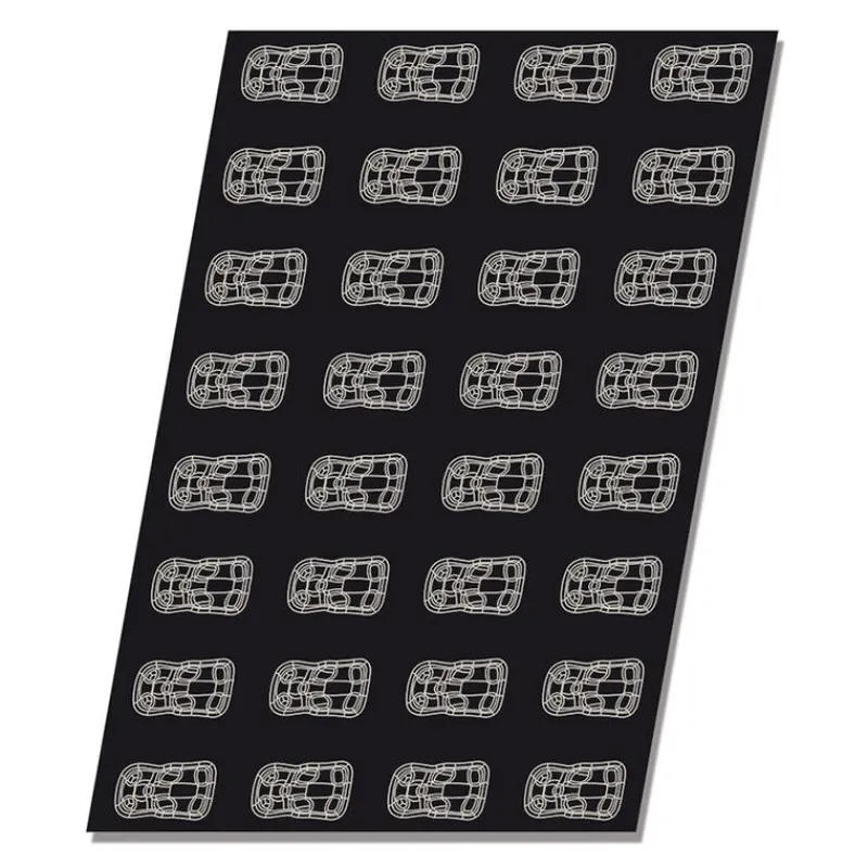Cerf Dellier Flexipan 60x40 plaque de 32 oursons 6,6x3,7x1,8 cm