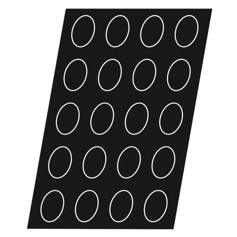 Cerf Dellier Flexipan 60x40 plaque de 64 ovales 5,7x3,5 cm