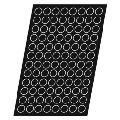 Cerf Dellier Flexipan 60x40 plaque de 96 pomponettes 3,6 cm