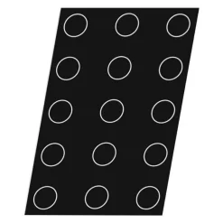 Cerf Dellier Flexipan 60x40 plaque de 15 quiches/florentins 10 cm