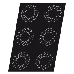 Cerf Dellier Flexipan 60x40 plaque de 6 saint honoré 15 cm