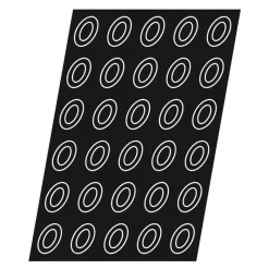 Cerf Dellier Flexipan 60x40 plaque de 24 savarins ovales 8x6 cm