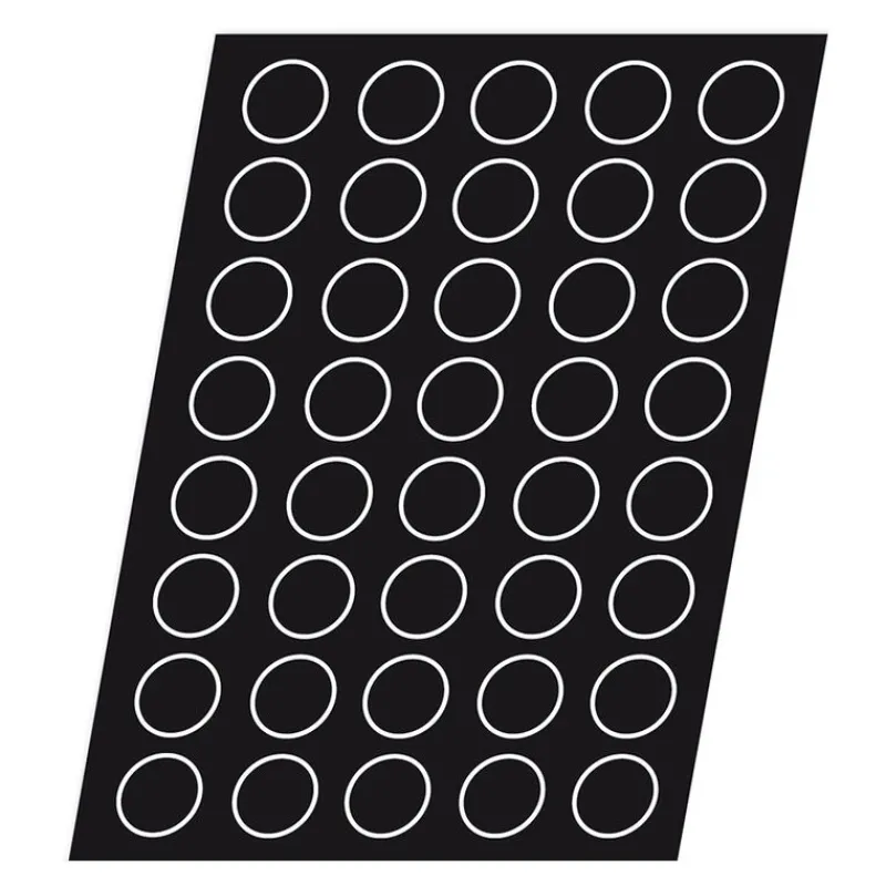 Cerf Dellier Flexipan 60x40 plaque de 40 tartelettes creuses évasées 5,8 cm