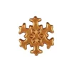 Cerf Dellier Flocon de neige bronze en Chocolat Blanc (x132)