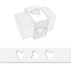 Cerf Dellier Fourreau motif coeur blanc pour ballotin 500g (x50)