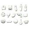 Cerf Dellier Fèves en plastique blanches assorties (x1000)