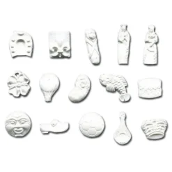 Cerf Dellier Fèves en plastique blanches assorties (x1000)