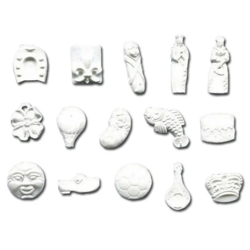 Cerf Dellier Fèves en plastique blanches assorties (x1000)