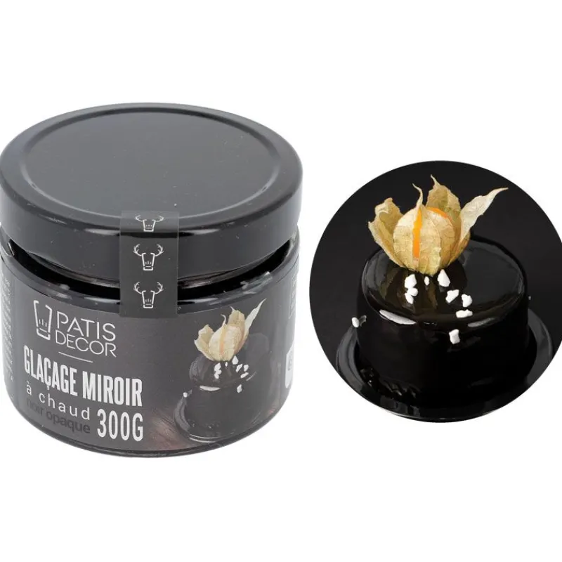 Cerf Dellier Glaçage miroir Noir 300 g