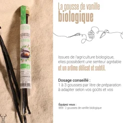 Cerf Dellier Gousses de vanille Bio (x2)