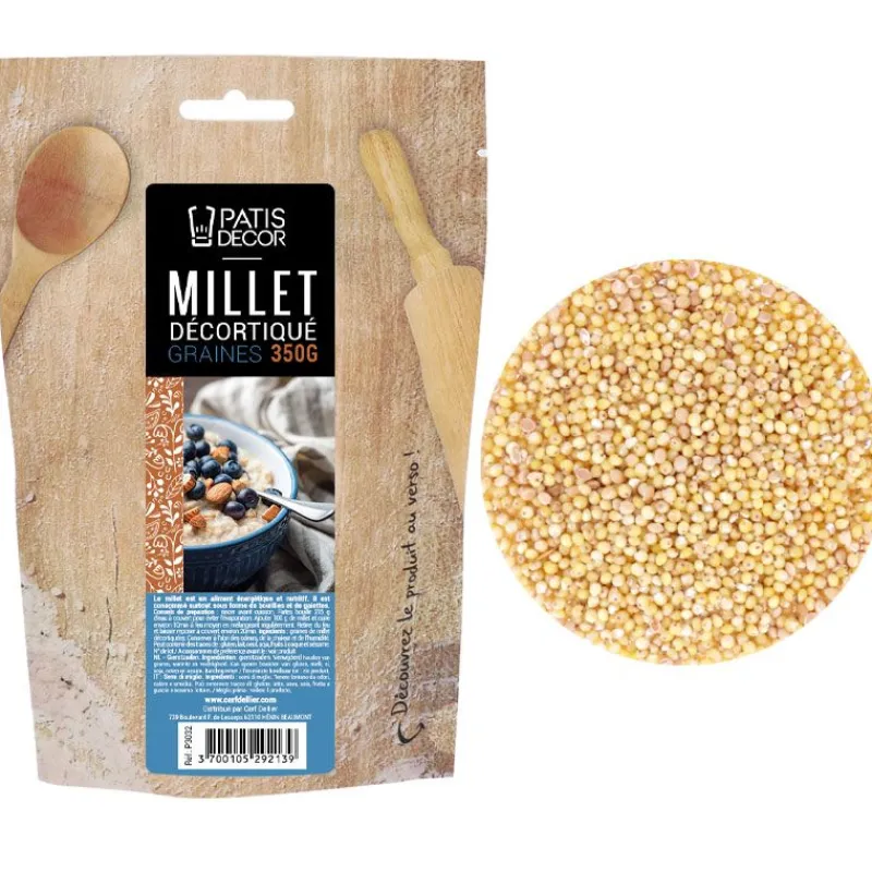 Cerf Dellier Graines de millet décortiquées 350 g