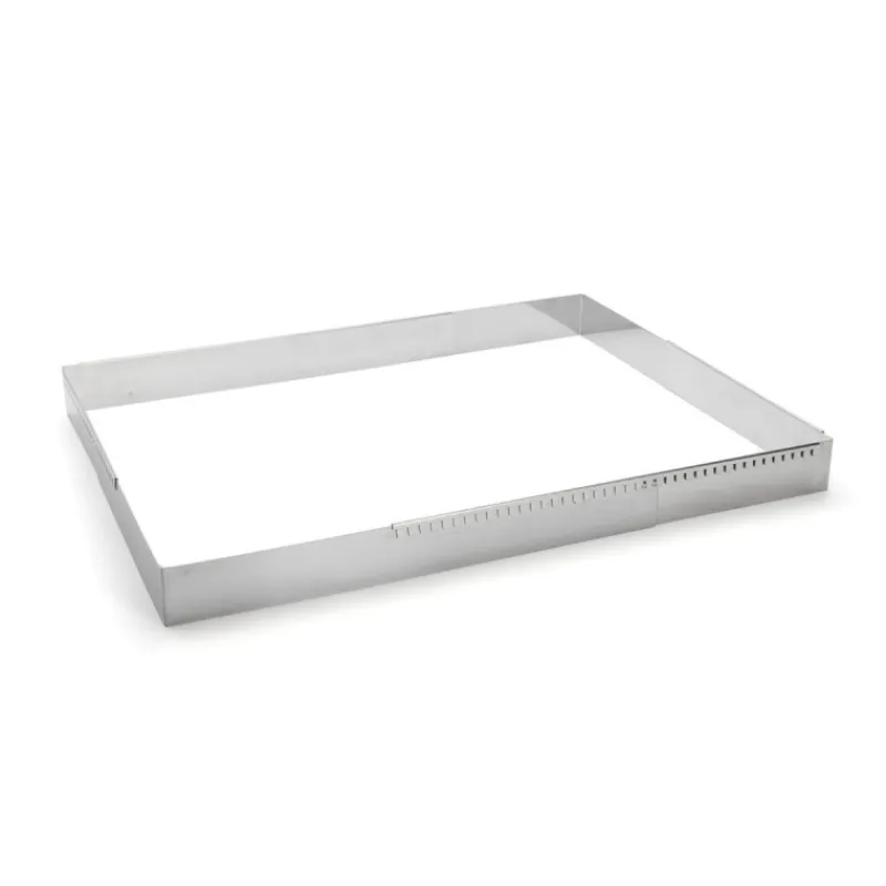 Cerf Dellier Grand cadre extensible inox rectangle Hauteur 5 cm De Buyer