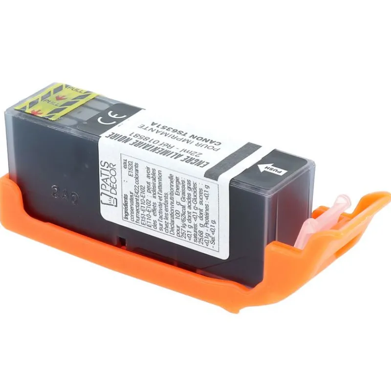 Cerf Dellier Grande cartouche d'encre alimentaire noire pour imprimantes TS6351/TS705A