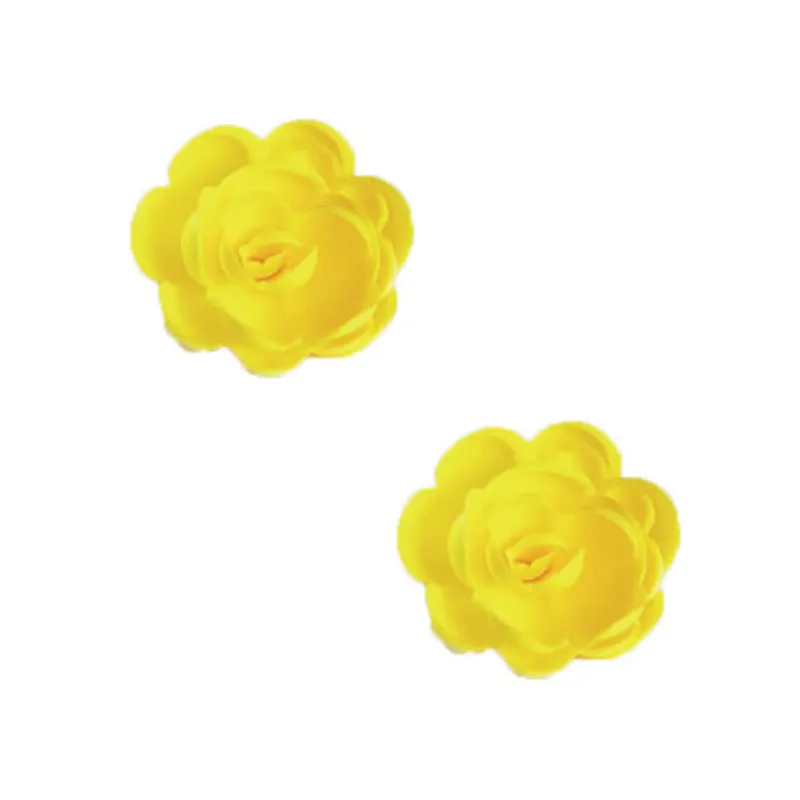Cerf Dellier Grandes roses jaunes en azyme (x 6)