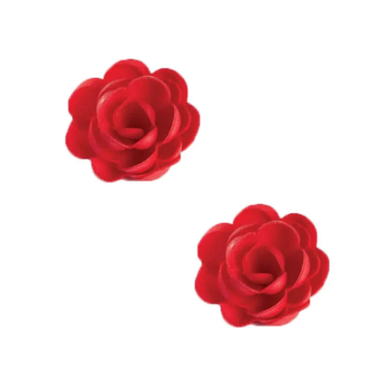 Cerf Dellier Grandes roses rouges en azyme (x 6)