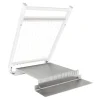 Cerf Dellier Guitare inox 350x350 socle inox avec plaque de retournement