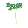 Cerf Dellier Inscription "Joyeuses Pâques" sur pique (x10)