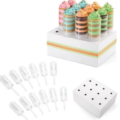 Cerf Dellier Kit 12 push up cake pops + présentoir Wilton