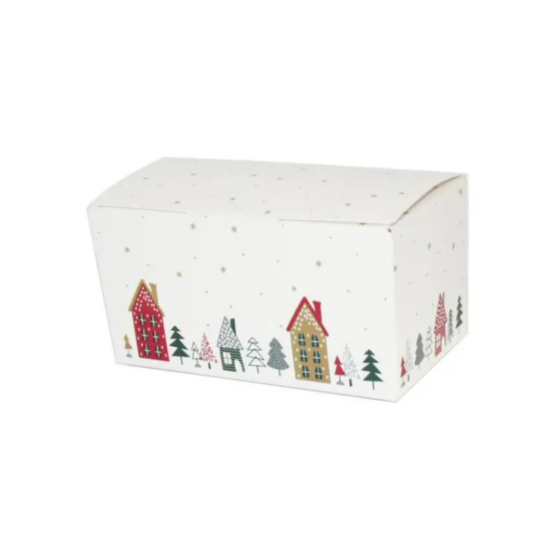 Cerf Dellier Kit ballotin blanc Village de Noël