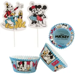 Cerf Dellier Kit déco cupcakes Mickey (x24)