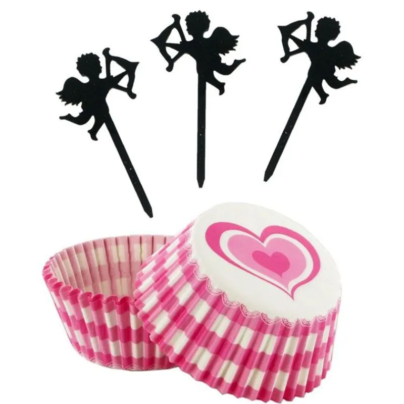 Cerf Dellier Kit déco cupcakes Saint-Valentin