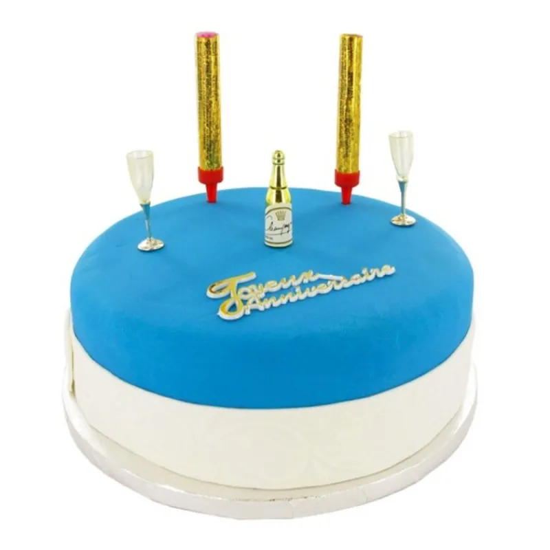 Cerf Dellier Kit Décor gâteau Anniversaire