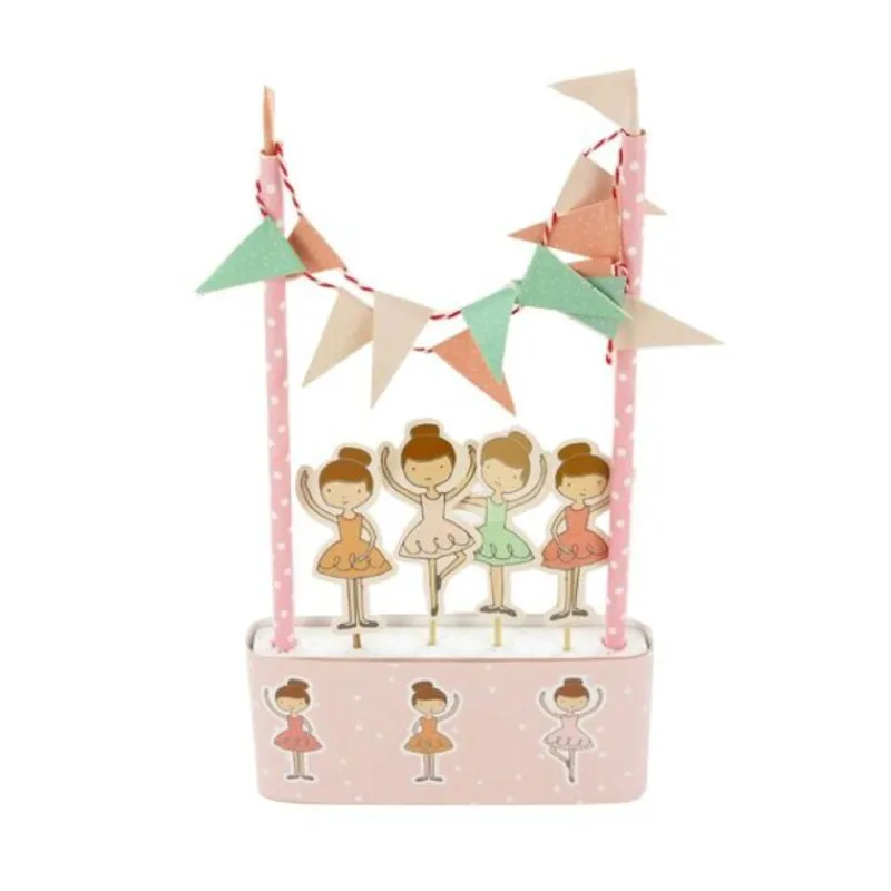 Cerf Dellier Kit décor gâteau Ballerines