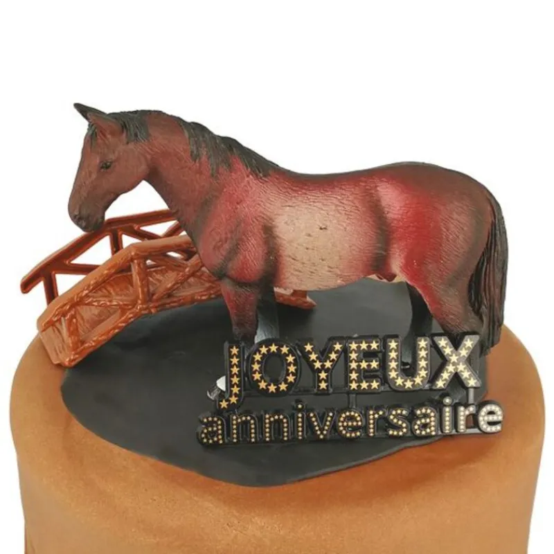 Cerf Dellier Kit Décor Gâteau Cheval