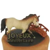 Cerf Dellier Kit décor Gâteau Cheval au trot